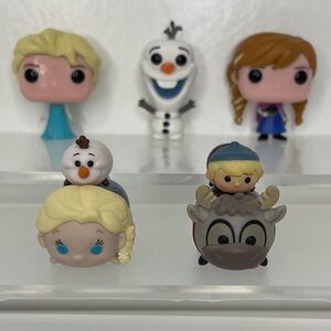 Disney Frozen Tsum Tsum and Funko Pop Figures Lot